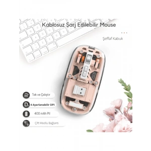 Wireless Mouse (Pembe 501 Bt - ZR1133)