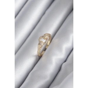 Pirinç Gold Renk Zirkon Taşlı Yılan Model Kadın Yüzük
