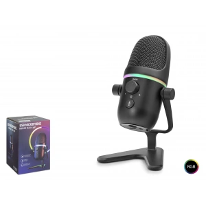 Profesyonel Çift Modlu Gaming Rgb Mikrofon 192 Khz / 24 Bit Type-C - Siyah ME5