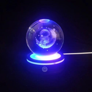 Renk Değiştiren Yeni Nesil Usb li Dönen Cam Küre
