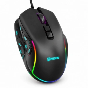 Rgb Kablolu Mouse 12800 Dpi (10 Tuş Makro, 1000Hz, Siyah - X9)
