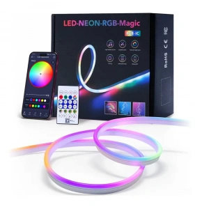 Neon Şerit Hortum Led (RGB, Kumandalı, Sese Duyarlı, Animasyonlu, USB, App Uyum, 5Mt)
