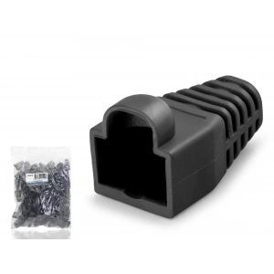Rj45 Konnektör Papuç (ND2429 - 100 Adet Siyah - Poşet Paket)