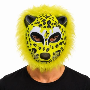 Leopar Maske (Sarı Yeleli, Benekli)