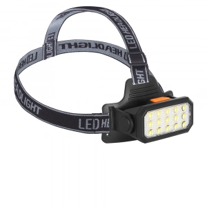 Şarjlı 15 LED Kafa Lambası Sarı ve Beyaz Işık (WT-652)