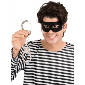 Kumaş Maske + Metal Anahtarlı Kelepçe Aksesuar Seti (1Ad.)