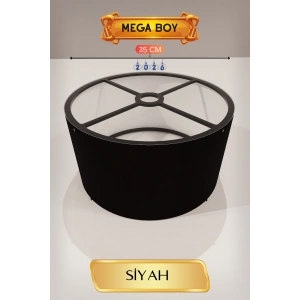 Siyah Lambader Başlığı (35cm)