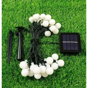 Kazıklı Bahçe Armatür Gün Işığı (Solar 5m 28 Led Top Siyah Kablolu)
