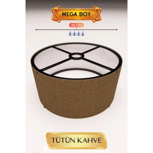 Tütün Kahve Lambader Başlığı (35cm)