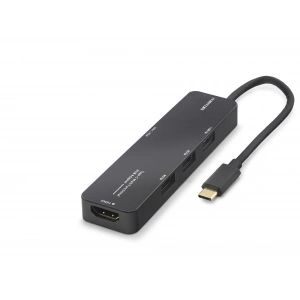 Type-c 3.2 Gen1 Hub (Pd, HDMI, 4K, 5 Port, 5 Gbps, Siyah-TUH305)