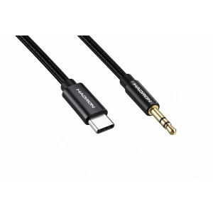 Type-C 3.5mm Ses Kablosu 1 Mt. (Siyah - GJ021)