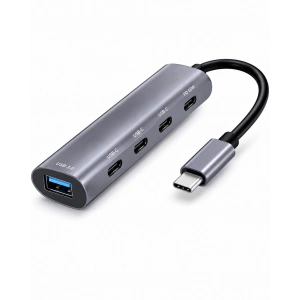 USB Type-C Hub (Pd USB 3.0, 5 Port, 60W, Gri - HDX7895)