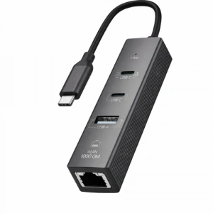USB Gigabit Ethernet (Type-C To 2 Type - ZR1207)
