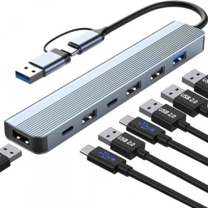 Type-C/Usb 3.0 7In1 Hub (ZR1055)
