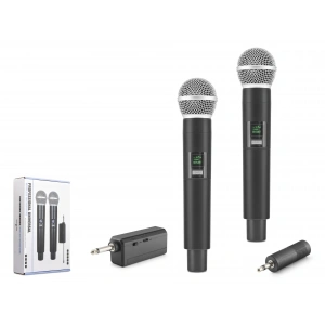 Uhf Kablosuz 2 Mikrofonlu Set (6.35mm, Siyah-HDX2802)