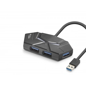 USB 3.0 Hub Rgb (4 Port, 5 Gbps, 1.2 Mt - HDX7050)