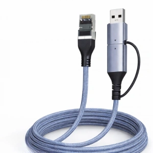 Gigabit Ethernet Adapter (Usb 3.0 Type-C 2 In 1 - ZR1159)