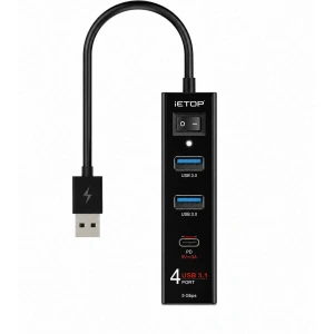 USB 3.1 Gen1 Hub (Pd, 4 Port, 5 Gbps, U329A)