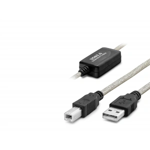 USB 2.0 Printer Kablosu 10 Mt (Silver Siyah - HDX7559)