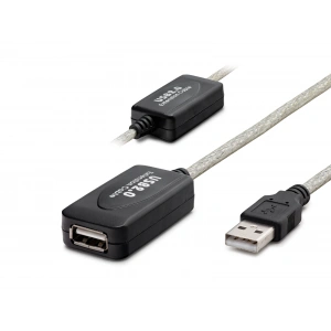 USB Uzatma Kablosu 20 Mt (Silver Siyah - HDX7515)