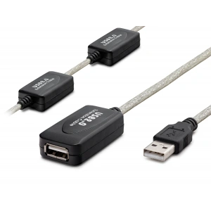 USB 2.0 Uzatma Kablosu 30 Mt (Silver Siyah - HDX7546)