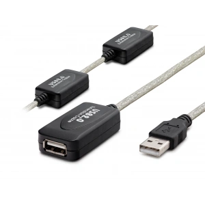 USB 2.0 Uzatma Kablosu 30 Mt (Silver Siyah - HDX7525)