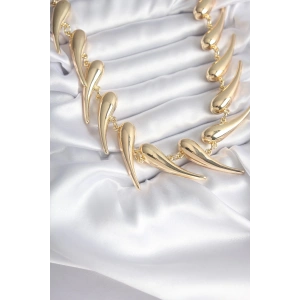 VIP Seri Özel Tasarım Gold Renk Kadın Kolye