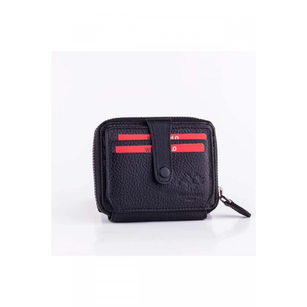 West Polo Lacivert Erkek Fermuarlı Patlı Cüzdan Kartlık W22043067