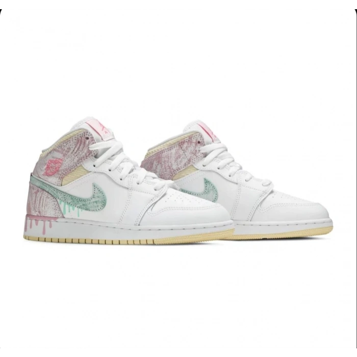 Nike Air Jordan 1 Mid Paint Drip