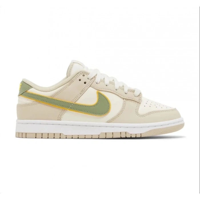 Nike Wmns Dunk Low Pale Ivory Oil Green