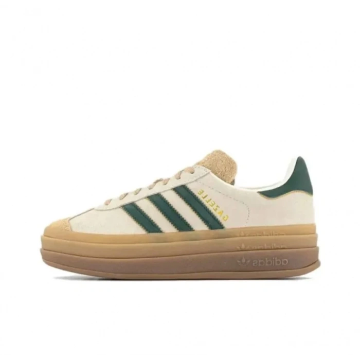 Adidas Gazelle Bold Magic Beige Collegiate Green