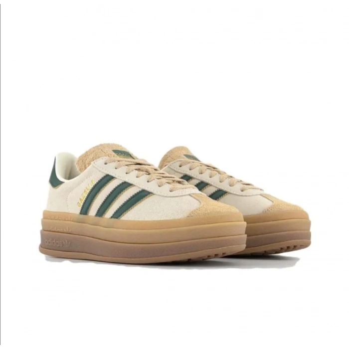 Adidas Gazelle Bold Magic Beige Collegiate Green
