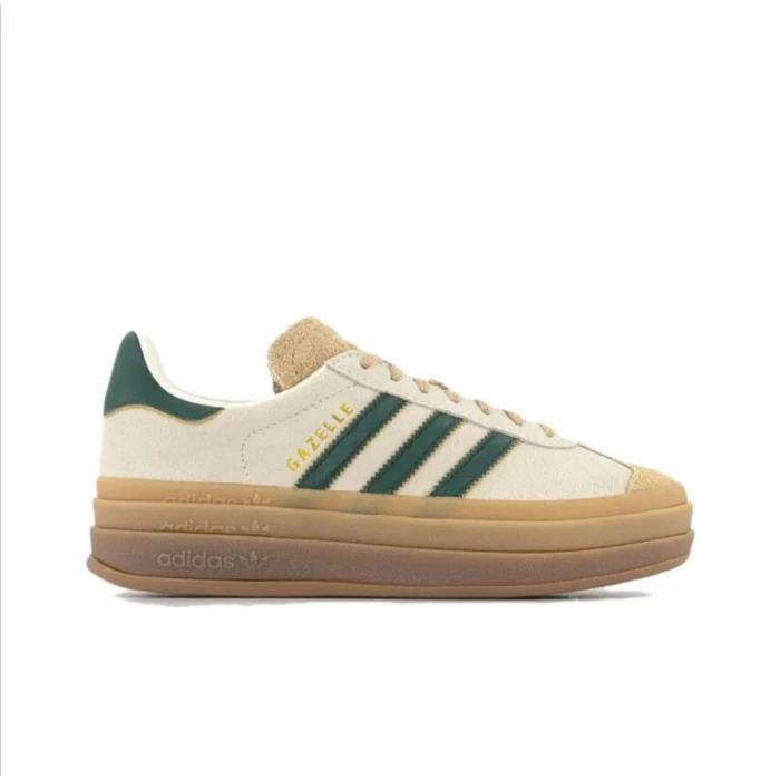 Adidas Gazelle Bold Magic Beige Collegiate Green