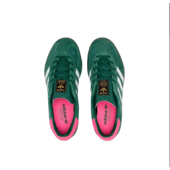 Adidas Gazelle Indoor Collegiate Green Lucid Pink