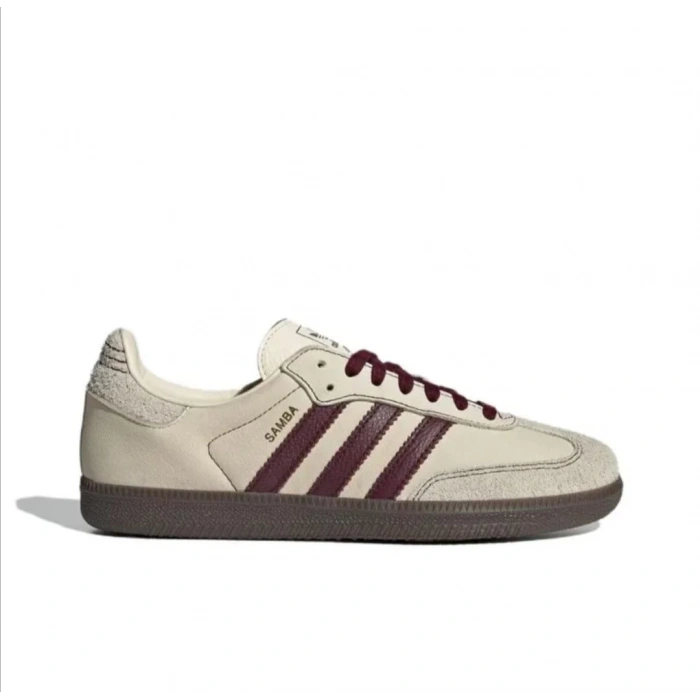 Adidas Samba Og Wonder White Maroon Womens