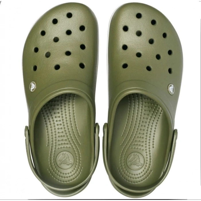 Crocs Crocband Army Green White