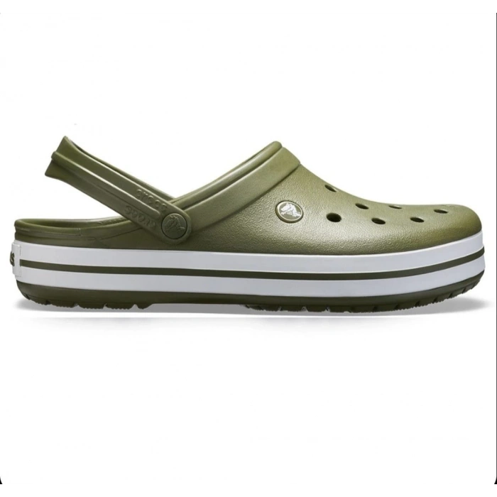 Crocs Crocband Army Green White