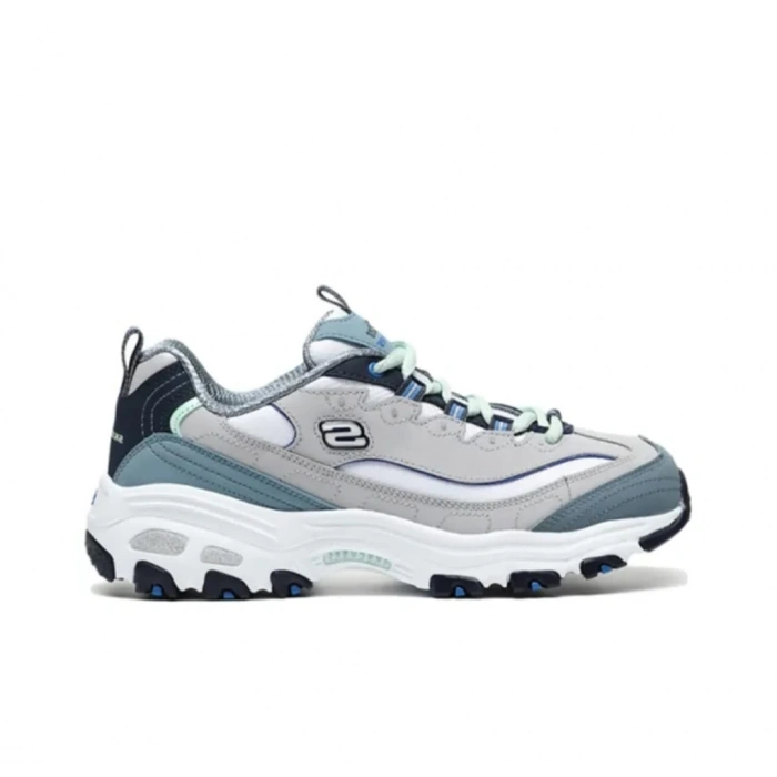 Skechers D Lites 1.0 Low Running Shoes Grey/Blue