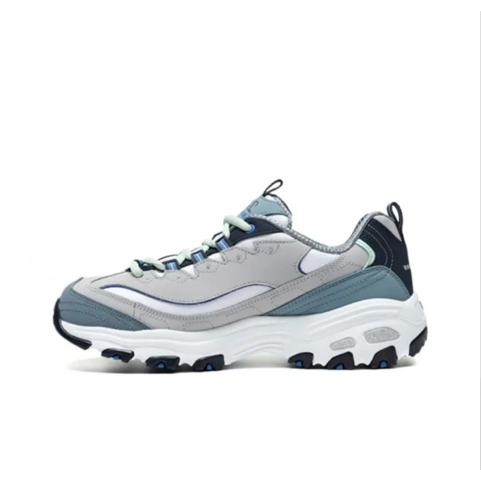 Skechers D Lites 1.0 Low Running Shoes Grey/Blue