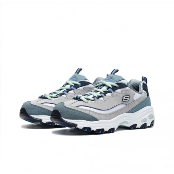 Skechers D Lites 1.0 Low Running Shoes Grey/Blue