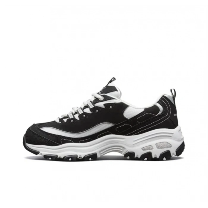 Skechers Dlites Sports Shoes Gs BlackWhite Black White