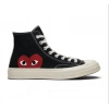 Converse Comme des Garcons x Chuck Taylor All Star Hi Play Black White