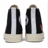 Converse Comme des Garcons x Chuck Taylor All Star Hi Play Black White