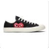 Converse Comme des Garcons x Chuck Taylor All Star Low Play Black White