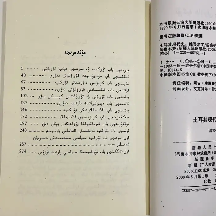 تۈركىيە ھازىرقى زامان تارىخى