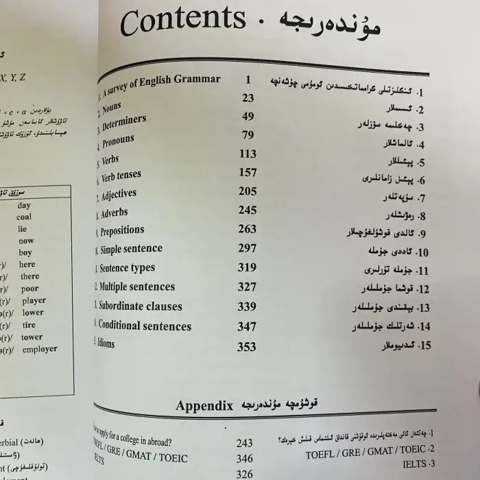 ئىنگلىز تىلى گىرامماتىكىسى (ئۆزلۈكىدىن ئۆگەنگۈچىلەر ۋە تىل ئوقۇتقۇچىلىرى ئۈچۈن)