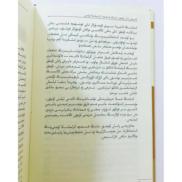 Modern Uyghur Grammar Dictionary