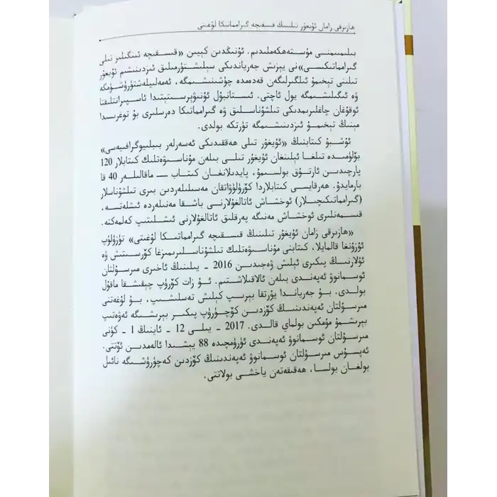 Modern Uyghur Grammar Dictionary