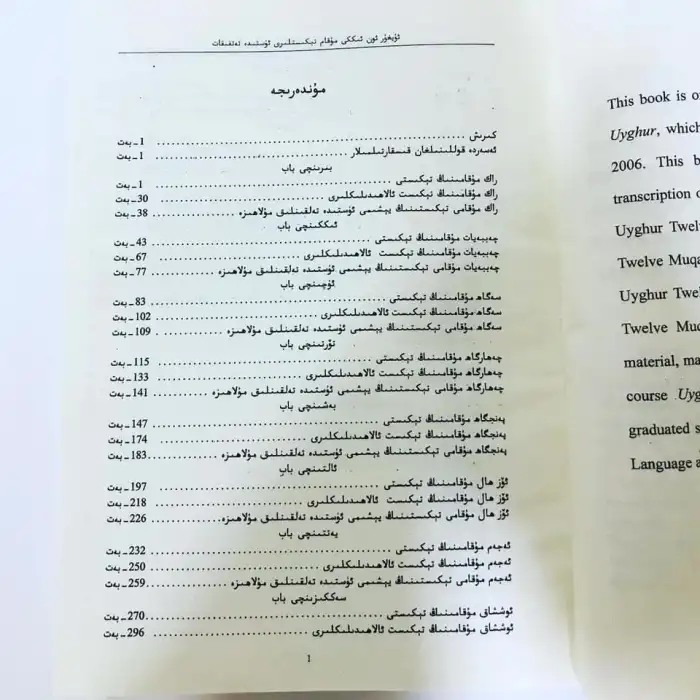 ئۇيغۇر ئون ئىككى مۇقامى تېكىستلىرى ئۈستىدە تەتقىقات