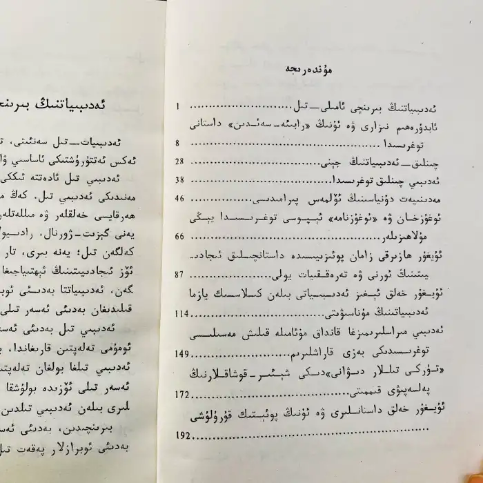 ئەدەبىياتقا دائىر مۇلاھىزىلەر